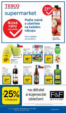 Hyper-Supermarkety nabídky v Liberec | Tesco leták v Tesco | 29. 9. 2022 - 4. 10. 2022