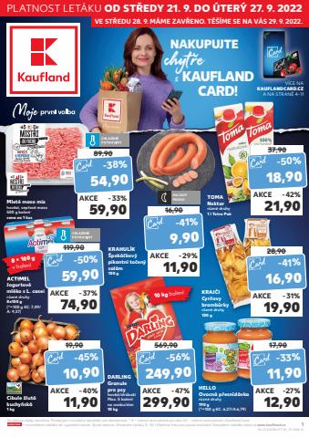 Hyper-Supermarkety nabídky v Jindřichův Hradec | Kaufland leták v Kaufland | 21. 9. 2022 - 27. 9. 2022
