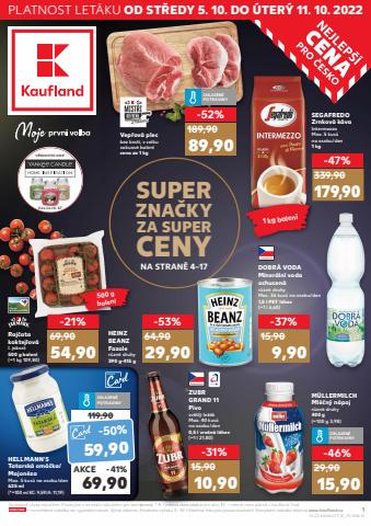 Hyper-Supermarkety Nabídky | Kaufland leták v Kaufland | 5. 10. 2022 - 11. 10. 2022
