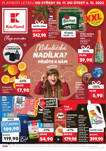 Kaufland katalog v Česká Třebová | Kaufland leták | 30. 11. 2022 - 6. 12. 2022