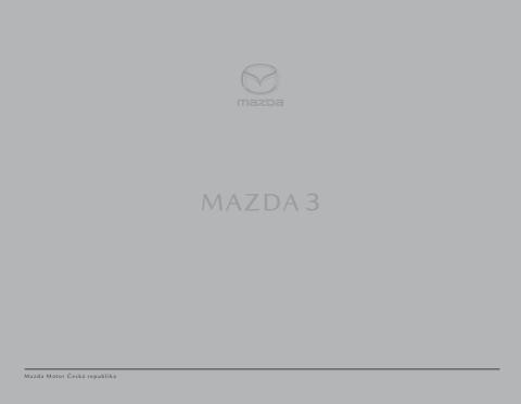Mazda katalog | Mazda 3 | 1. 1. 2022 - 31. 12. 2022