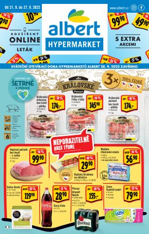 Hyper-Supermarkety nabídky v Jindřichův Hradec | katalog Albert v Albert | 21. 9. 2022 - 27. 9. 2022