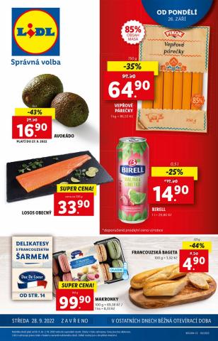 Hyper-Supermarkety nabídky v Jindřichův Hradec | Delikatesy s francouzským šarmem v Lidl | 22. 9. 2022 - 2. 10. 2022