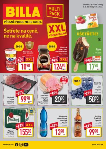 Hyper-Supermarkety nabídky v Tábor | Billa leták v Billa | 3. 8. 2022 - 9. 8. 2022