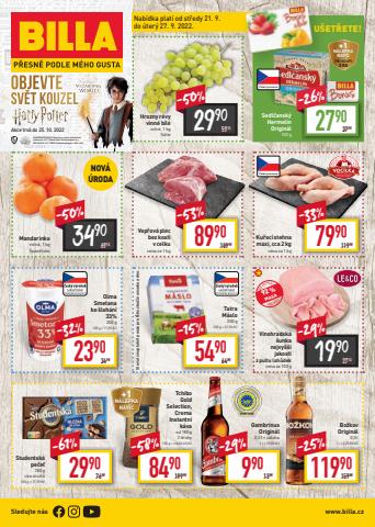Hyper-Supermarkety nabídky v Liberec | Billa leták v Billa | 21. 9. 2022 - 27. 9. 2022