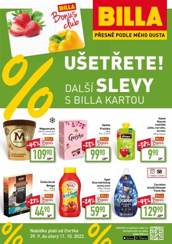 Hyper-Supermarkety nabídky v Olomouc | Billa leták v Billa | 29. 9. 2022 - 11. 10. 2022