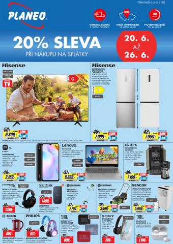 Elektronika a Bílé Zboží nabídky v Brno | Planeo -20% na splátky! v Planeo Elektro | 20. 6. 2022 - 26. 6. 2022