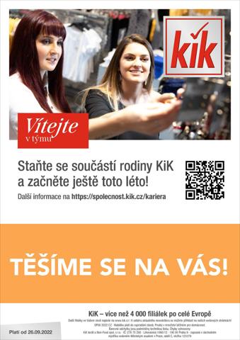 Kik katalog v Votice | Kik leták | 26. 9. 2022 - 10. 10. 2022