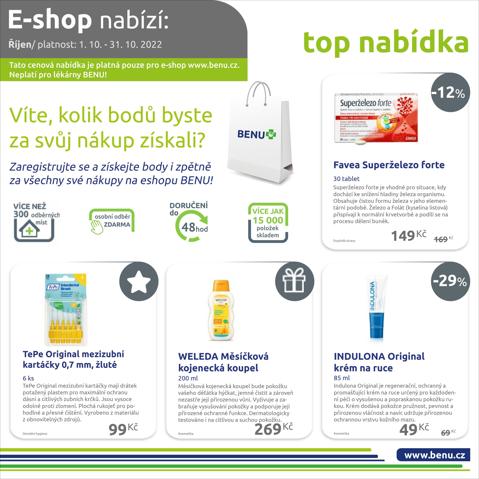Benu katalog v Český Těšín | Akce pro e-shop | 6. 10. 2022 - 31. 10. 2022