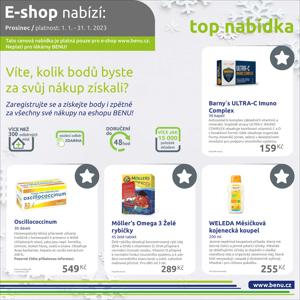 Zdraví a Kosmetika nabídky v Plzeň | Akce pro e-shop v Benu | 2. 1. 2023 - 31. 1. 2023