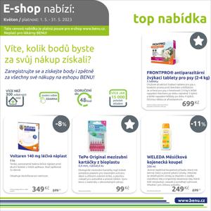Zdraví a Kosmetika nabídky v Praha | Akce pro e-shop v Benu | 1. 5. 2023 - 31. 5. 2023