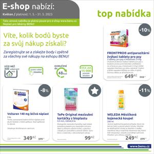 Zdraví a Kosmetika nabídky v Praha | Akce pro e-shop v Benu | 11. 5. 2023 - 31. 5. 2023