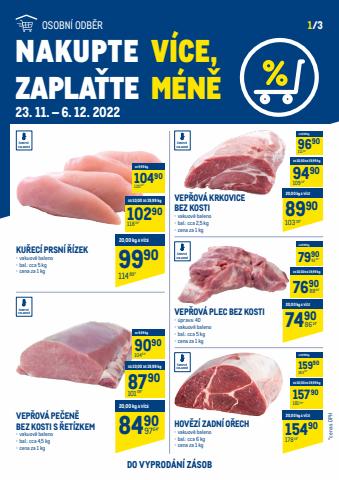 Makro katalog v Brno | Nakupte více, zaplaťte méně - maso | 24. 11. 2022 - 31. 1. 2023