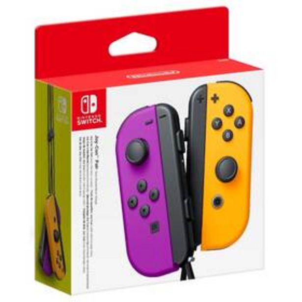 Ovladač Nintendo Joy-Con Pair Neon Purple/Neon Orange (NSP078) akce v 1699Kč v Datart