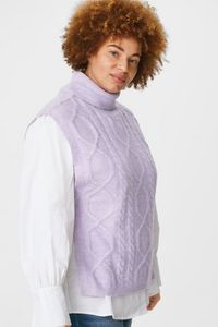 Pletená vesta s tkaničkami - z recyklovaného materiálu akce v 17,99Kč v C&A