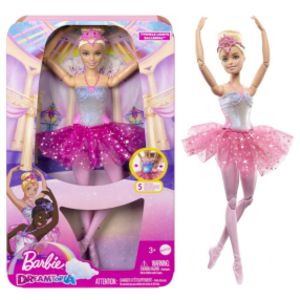 Barbie Svítící magická baletka s růžovou sukní akce v 799Kč v Sparkys