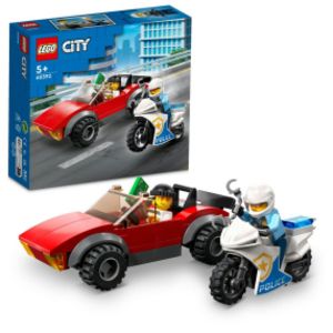 LEGO® City 60392 Honička auta s policejní motorkou akce v 259Kč v Sparkys