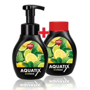 SADA 1+1 Aktivní EKO pěna na ruční mytí nádobí AQUATIX® EcoFoam bergamot & lemon 300 + 300 ml akce v 199Kč v Dedra