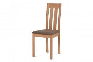 Dřevěná židle TROGON, buk/hnědá, Z EXPOZICE PRODEJNY, II. jakost akce v 660Kč v Nejlevnejsinabytek