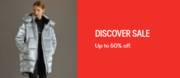 DISCOVER SALE  Up to 50% off. akce v 
